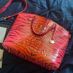 Brahmin large Duxbury pink feline